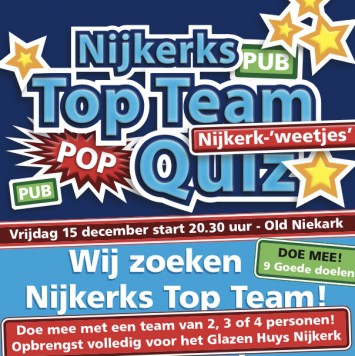 Top Team Quiz voor het Glazen Huys Nijkerk